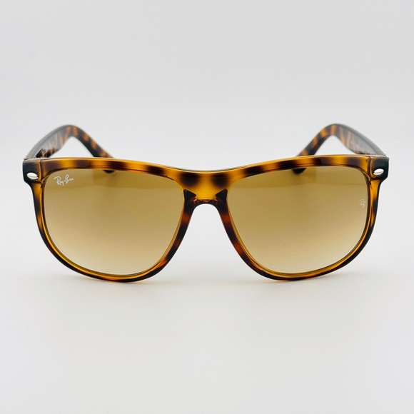 Ray-Ban Boyfriend Sunglasses Rb4147 Havana Frame with Light Brown Gradient Lens - Picture 7 of 13